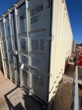 One Trip 20' Shipping Container with Doors on One End