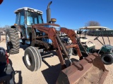 Ford 8630 2WD Cab Tractor with Loader and Bucket Air/Heat and Radio