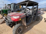 2019 Polaris XP1000 Crew with Pro Box Top and Sound System 491 HRS 2862 Miles VIN 28277 Title, $25