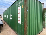 40' High Cube Shipping Container with Doors on One End