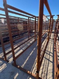 24' Freestanding Cattle Alley with Slider on One End