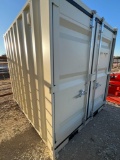 8' Storage Container with Walk Through Door and Window