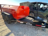 2023 Unused X-Star 750 Gallon Fuel Trailer - Orange VIN 39275 MSO, $25 Fee Plus Registration Fees