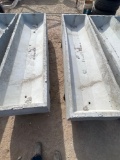 2 - 8' Concrete Feed Troughs TWO TIMES THE MONEY MUST TAKE ALL