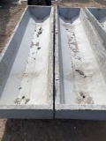 2 - 8' Concrete Feed Troughs TWO TIMES THE MONEY MUST TAKE ALL