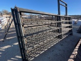 2 Stall Pen Consisting of: 7 - 12' 5 Rail Panels 3 - 12' 5 Rail Panels with 4' Gates in Each