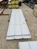 30 - Assorted Lengths of 10'-12' White R-Panel Sheets 30 TIMES THE MONEY MUST TAKE ALL