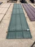 Bundle of Green Assorted Lengths Up to 16' Sheets Look before you bid, we are unsure of size and