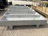 2 - 8' Concrete Feed Troughs TWO TIMES THE MONEY MUST TAKE ALL