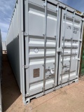 40' High Cube 1 Trip Shipping Container with 4 Side Doors and Doors on One End