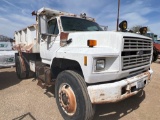 1990 Ford F800 Diesel Dump Truck - 6-Speed Manual Transmission Ford Diesel Power Air Brakes Runs &