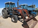 Ford 8630 2WD Cab Tractor with Loader and Bucket Air/Heat and Radio