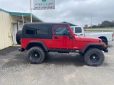 2006 Jeep LJ Wrangler. The LJ model was built 2004 to 2006 and are 14 inches longer and rated to tow