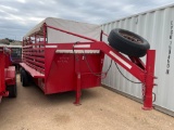 2009 WW 6'X16' Trap Top Stock Trailer 8/8 Cuts Slider/Swing Rear Gate 2 - Torsion Axles VIN 03364