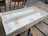 2 - 8' Concrete Tapered Bottom Feed Troughs TWO TIMES THE MONEY MUST TAKE ALL