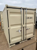 8' Storage Container with Walk-Through Door and Window