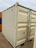 9' Storage Container with Walk-Through Door & Window