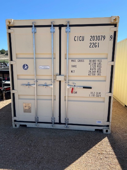 20' One Trip Shipping Container with Doors on One End