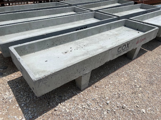 Cox 3'X10' Concrete Feed Trough - ONE PER LOT