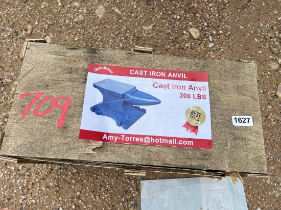 Unused 200lb Cast Iron Anvil