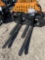 Skid Steer Hydraulic Adjustable Pallet Forks SOLD ONE SET PER LOT