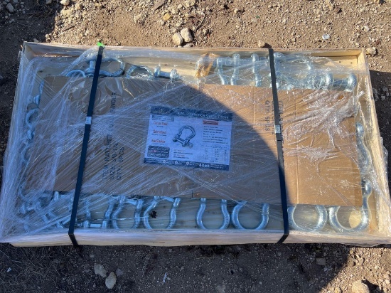 Pallet of 38 Anchor Shackles 3/4'' to 1 1/4''