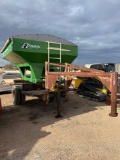 Nice E2 Trail Gravity Box with Gas Hydraulic Power Unit Drill Fill Auger on Homemade Trailer