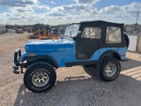 1974 Jeep CJ4 6 Cyl with Sniper EFI Manual Transmission Runs Good VIN 72180 Title, $25 Fee