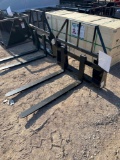 New Skid Steer Pallet Forks with 48'' Forks SOLD ONE PER LOT