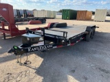 Used 2024 East Texas 83'' x 21' Full Power Tilt Steel Floor 2 x 8000lb Axles VIN 37840 MSO, $25 Fee