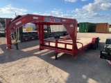 New 2025 Double A 83'' x 23' - 17' Tilt - 6' Stationary Equipment Trailer 2 - 7000lb Axles VIN 12465