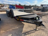 2023 East Texas 83'' x 20' I Beam Equipment Hauler 2 - 7000lb Axles Slide In ramps VIN 31571 MSO,