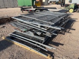 Large Lot of Various Size Chain Link Gates 9' or Longer Approximately 18 Gates SOLD AS ONE LOT