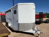 2005 Logan 3 Horse Horse Trailer VIN 01181 Title, $25 Fee