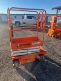 Snorkel S3008P 8 Ft Scissor Lift - Works Good. This Item Located at Hwy 36 Storage - 1828 State Hwy.