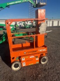 Snorkel TM16E 16ft Scissor Lift-- Works Good. This Item Located at Hwy 36 Storage - 1828 State Hwy.