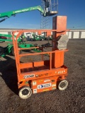 Snorkel TM16E 16ft Scissor Lift--- Works Good. This Item Located at Hwy 36 Storage - 1828 State Hwy.