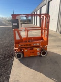 Snorkel TM12E 12ft Scissor Lift - Works Good. This Item Located at Hwy 36 Storage - 1828 State Hwy.