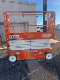 Snorkel S3226E 26ft Scissor Lift - Works Good. This Item Located at Hwy 36 Storage - 1828 State Hwy.