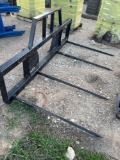 Double Bale Hay Spear for Skid Steer. Unused.