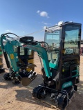 Unused AGT QH13 R Mini Excavator with Cab Gas Powered