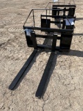 Unused Skid Steer Pallet Forks with 48