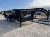 Ironbull Roll Off Trailer with 1- 16' Roll Off Dumpster with Tarp 2 x 7k Axles NO VIN NO TITLE