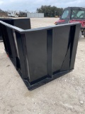 Trash Hopper for Forklift 8'x4' - Open on One Side