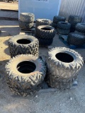 Large lot of Approximately. 34 ATV Tires - Some New Pull Offs-Some Used- Some with Wheels ALL SOLD