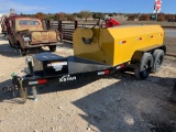 2025 X-Star 990 Gallon Fuel Trailer with 12V Pump, Batter and Solar Charger - Yellow VIN 39940 MSO,