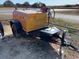 Unused 2025 X-Star 300 Gallon Fuel Trailer with 12V Pump, Battery and Solar Charger - Yellow VIN