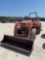 Kioti DK45 Tractor 4WD with Kl1470 Loader andFinish Mower- 6' Has Hay Spikes