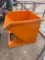 Orange Trash Dumpster for Fork Lift - Unused