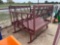 Single Round Bale Feeder with Trough